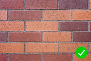 mur de brick rapproche